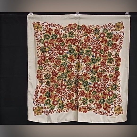 CHANEL Jewelry Pattern Scarf - Picture 1 of 4